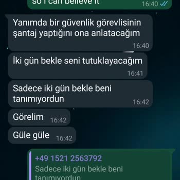 WhatsApp Yabancı Numarasından Numarama Tehdit Mesajı Geliyor