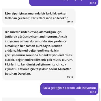 Getir Fazladan Paramı Çekti