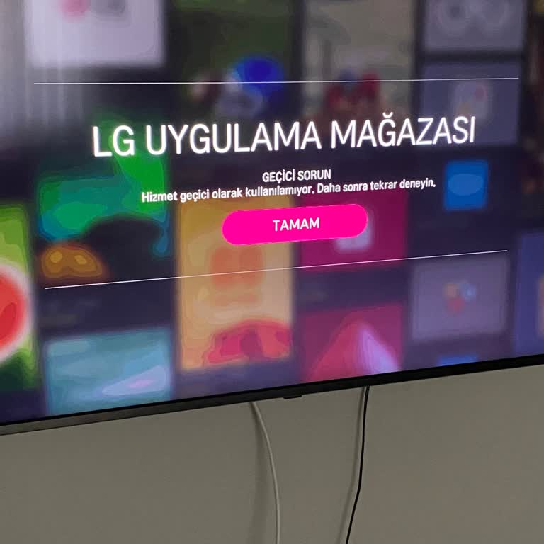 LG Nanocell Akıllı TV LG Uygulama Sorunu / LG TV Mağduriyeti