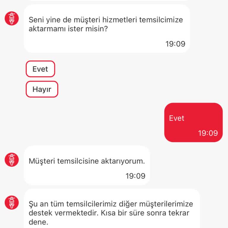 Tıkla Gelsin Canlı Destek İletişim Sorunu