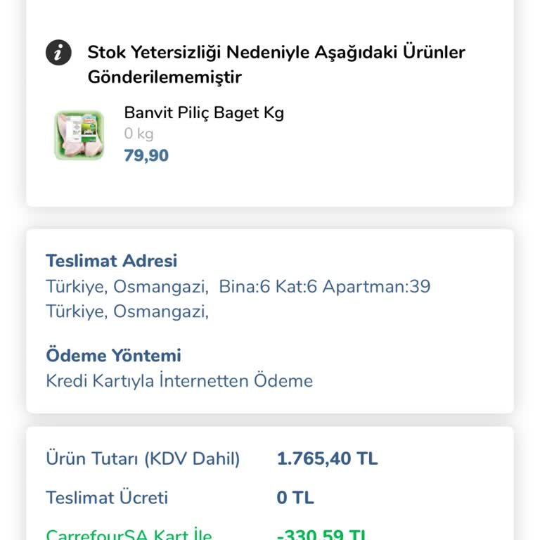 Carrefour Bir Daha Alışveriş Yapmam