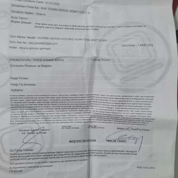 Huawei Watch Gt 2 Pro Saat Çalışmıyor.