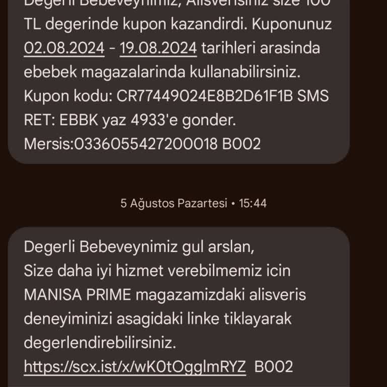 ebebek Kupon Kullanımında Bilgi Yanlışlığı