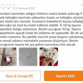 Trendyol İşletmesini Koruyup Çocukların Can Güvenliğini Hiçe Sayıyor!