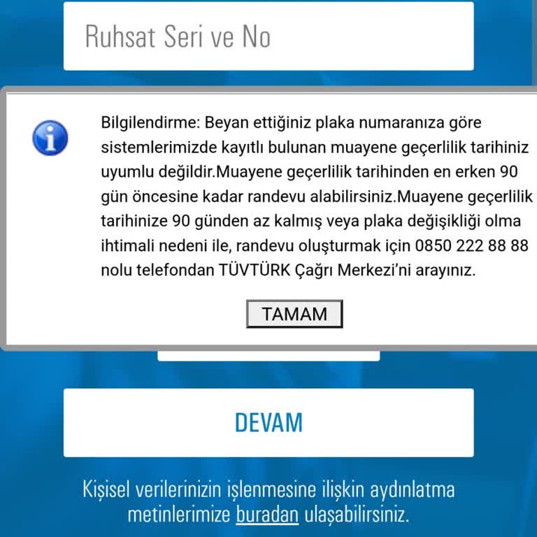 TÜVTÜRK Muayene 90 Gün Sorunu