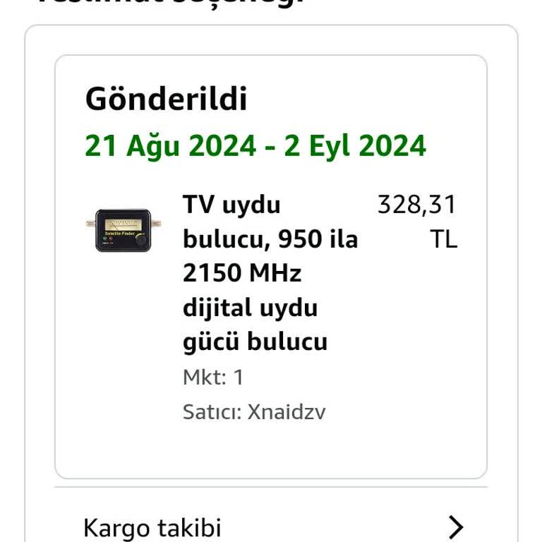 Amazon Verdiğim Siparişim Gelmedi