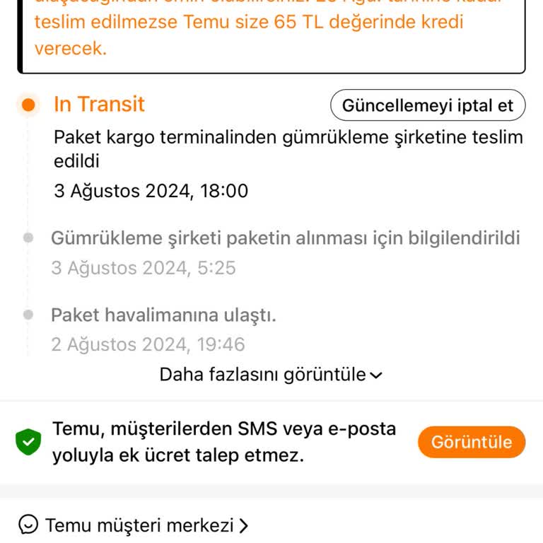 MNG Kargo Kargomu Gümrükten Teslim Almıyor.