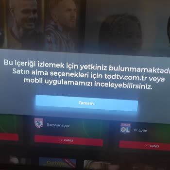 TOD Tv Tod Smart TV'den İzleyemiyorum