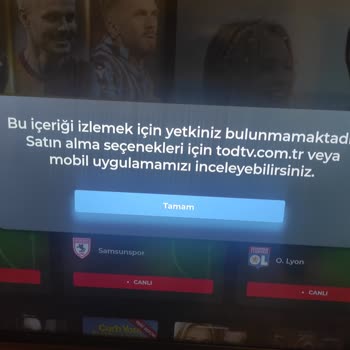 TOD Tv Tod Smart TV'den İzleyemiyorum