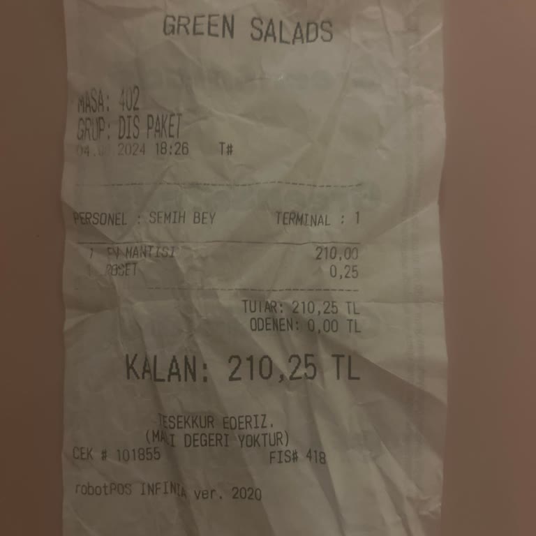 Green Salads Şubede Yaşanan Saldırgan Davranış Ve Müdür Eksikliği