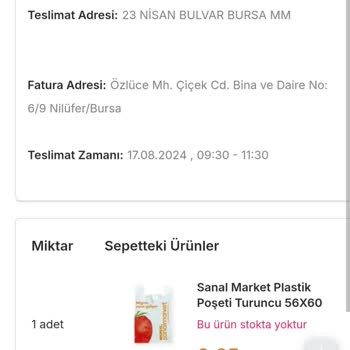 Migros Sanal Market Sipariş İptali Ve Teslimat Sorunu