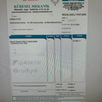 Bosch Klima Su Akması