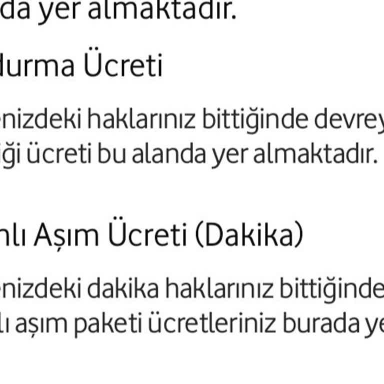 Vodafone'un İstem Dışı Ücretlendirme Sorunu