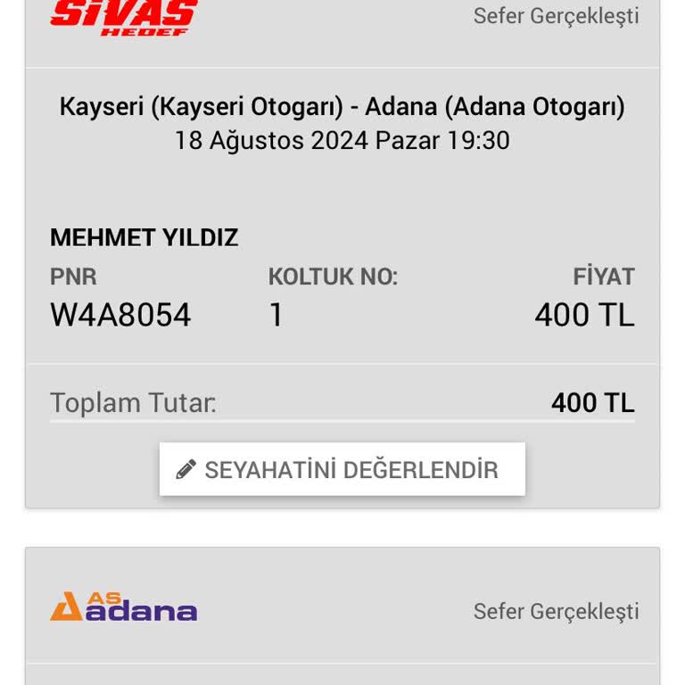 Sivas Hedef Firmasında Yaşanan Bilet Mağduriyeti