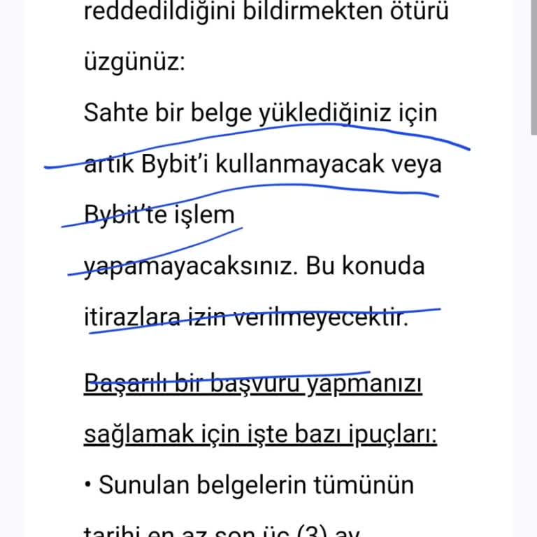Bybit Sahte Evrak Yalanı