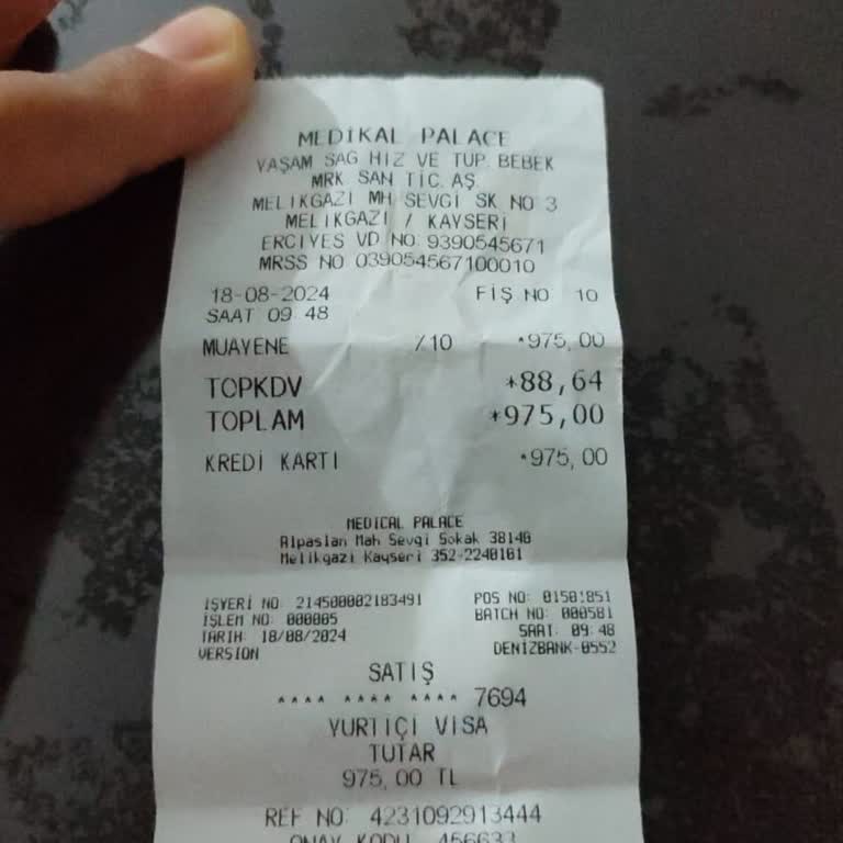 Medical Palace Acil Girişinden Ücret Alınması