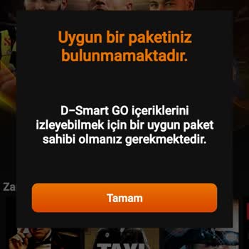 DSmart GO Paket Olmasına Rağmen İçerik İzleyemiyorum