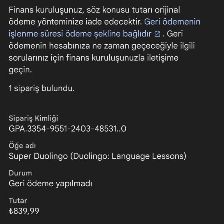 Duolingo Habersiz Para Çekilmesi Para İadesi Yapılmaması