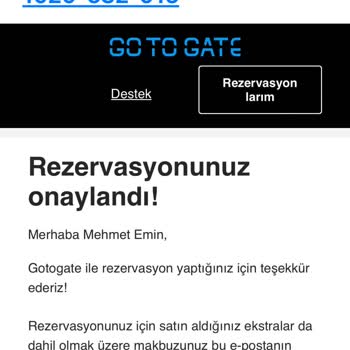 GO To Gate Veremediği Hizmet İçin Aldığı Paranın İadesini Yapmıyor