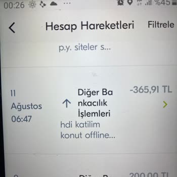 Türkiye Finans HDI Konut Offline Şikayet