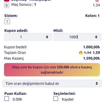 Oley.com Kupon Oranındaki Değişiklik Ve Yanıltıcı Müşteri Hizmeti