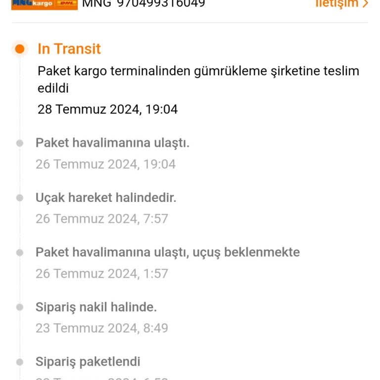 MNG Kargo Temu Siparişim 26 Gündür Gümrükten Çıkmıyor