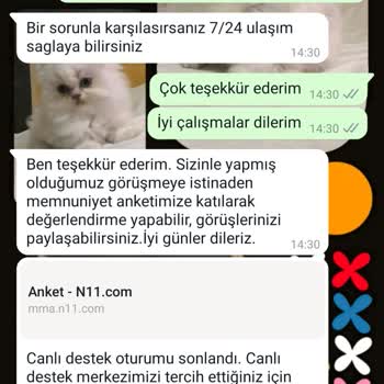 N11 Canlı Desteğin Yanlış Yönlendirmesi