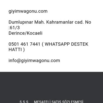 Yanıltıcı Site Olduğunu Düşündüğüm Giyimwagonu.com Alışveriş Sitesi