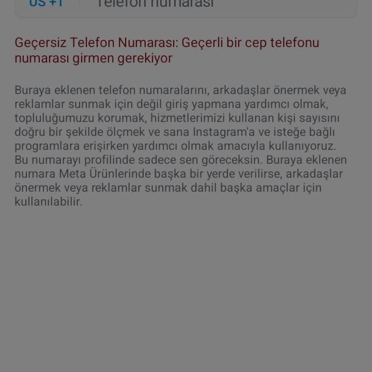 Instagram Hesabım Askıda Telefonum Numaramı Kabul Etmiyor Kod Gelmiyor