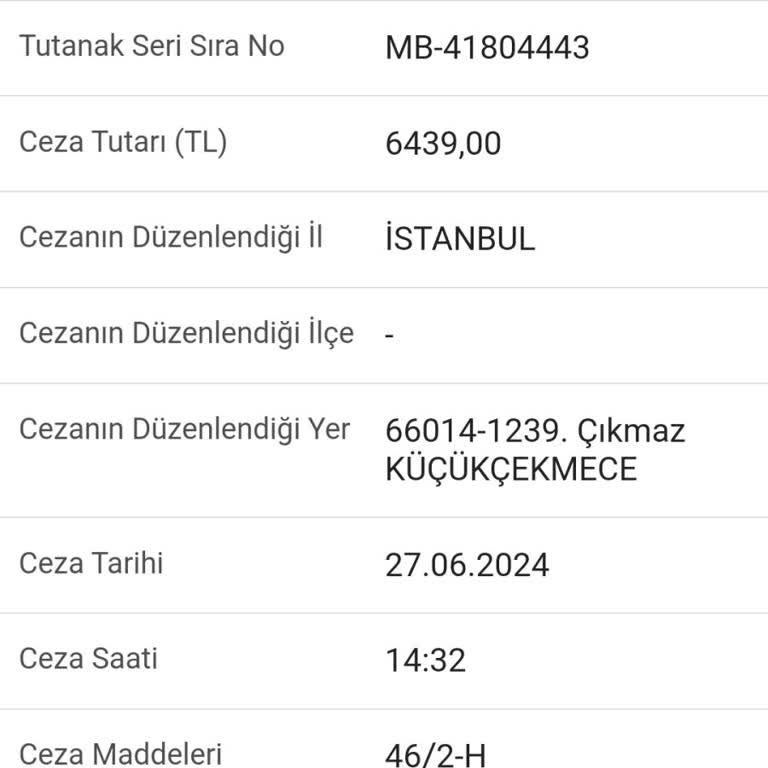 İBB - İstanbul Büyükşehir Belediyesi Yol Çalışması Nedeniyle Trafik Cezası Kesilmesi