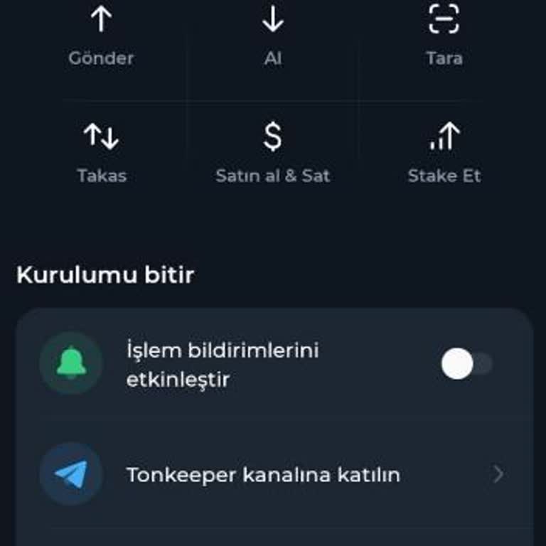 Tonkeeper Coinim Aktarılmadı