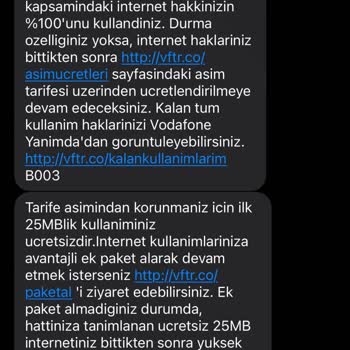 Vodafone Red Sınırsız Sosyal Paketindeki Veri Kullanım Sorunu