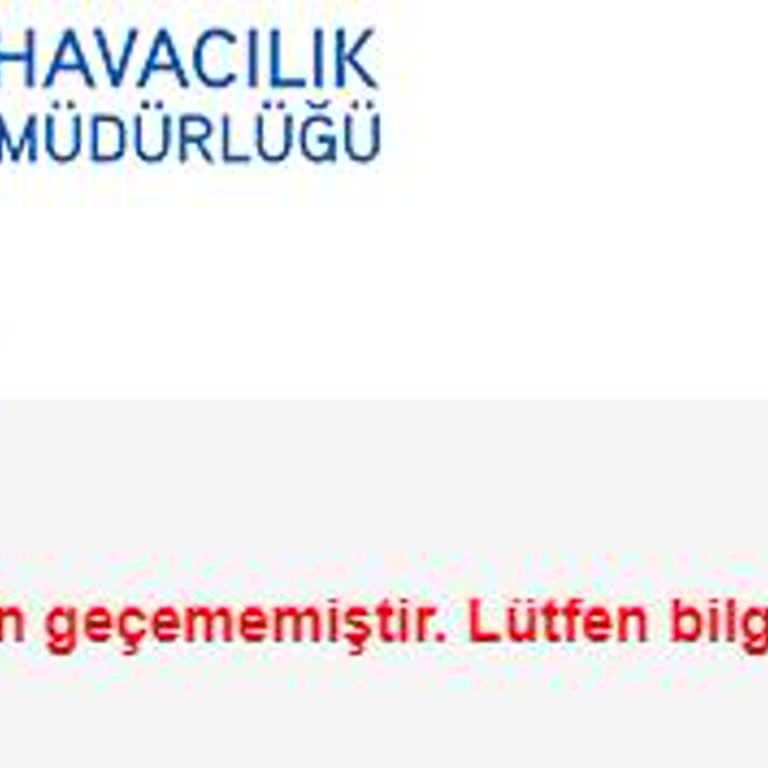 Sivil Havacılık Genel Müdürlüğü Sghm Mernis Problemi