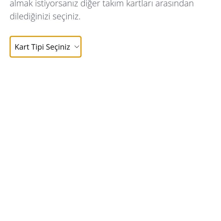 Passolig Kart Tipi Seçimi Gözükmüyor