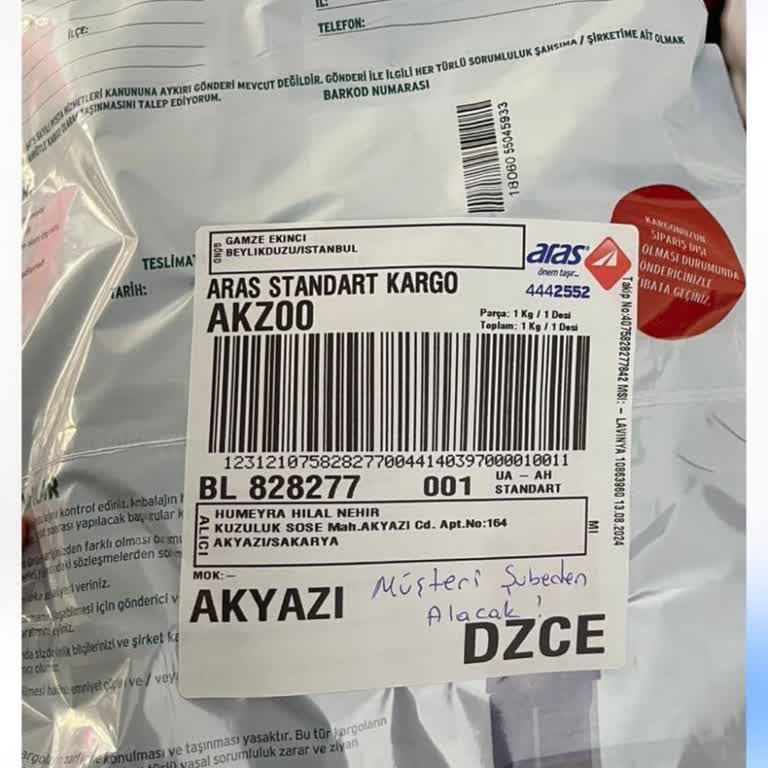 Aras Kargo Alıcı Ödemeli Kargo Teslimat Sorunu