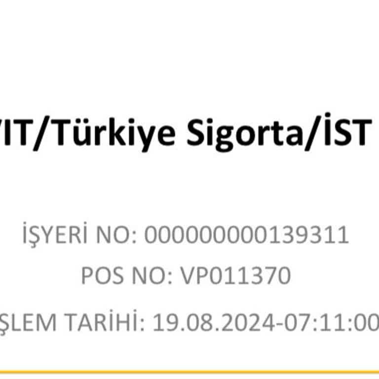 Türkiye Sigorta Bilgim Dışında Kartımdan Para Çekti