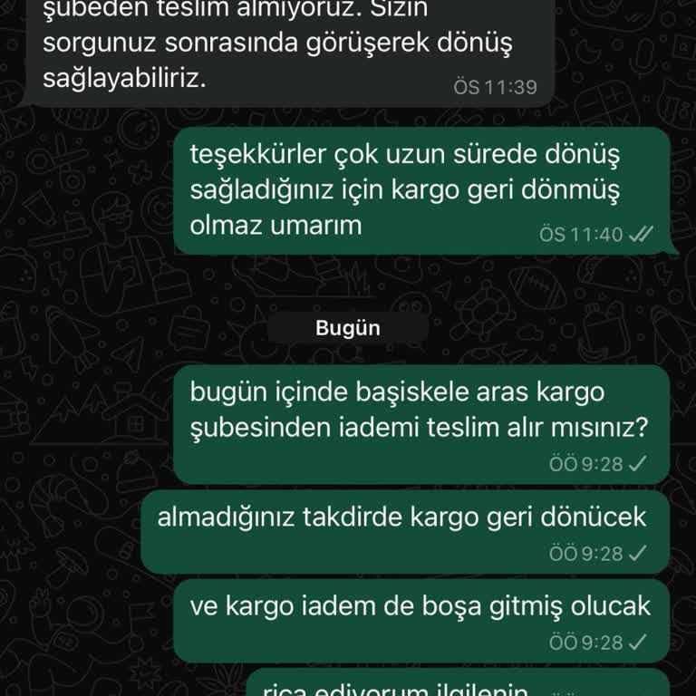 Termos Türkiye İade Sorunu Yaşıyorum