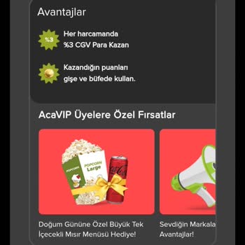 Paribu Cineverse CGV Cinema Club Üyeliğine Ait Aça Vıp Yalanlar...