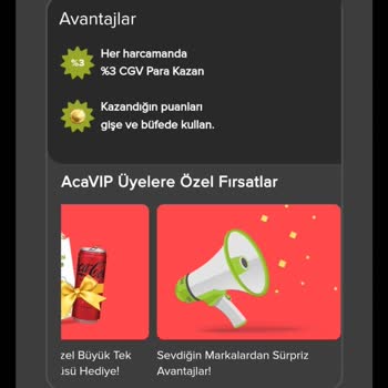 Paribu Cineverse CGV Cinema Club Üyeliğine Ait Aça Vıp Yalanlar...