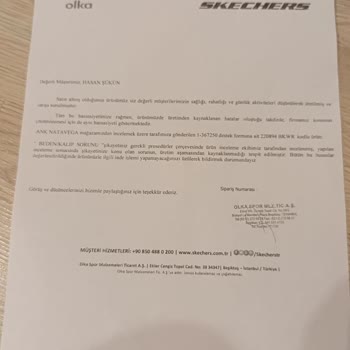 Skechers Marka Spor Ayakkabı Şikayeti