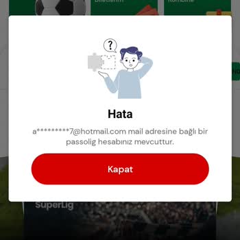 Passolig Hesap Bağlama Şikayeti!