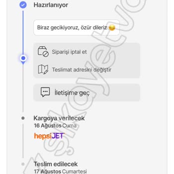 Aqua Di Polo 1987 Siparişi 4 Gündür Kargolamıyor!