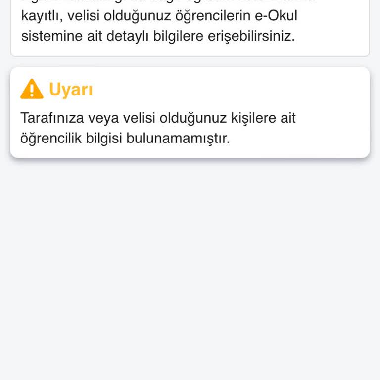 E-Devlet (Turkiye.gov.tr) Kızımın Okulunu Göremiyorum!