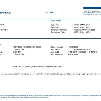 Yüksel Oto Çıkma (Edirne) Siparişim Gönderilmedi. Ödemem İade Edilmedi.