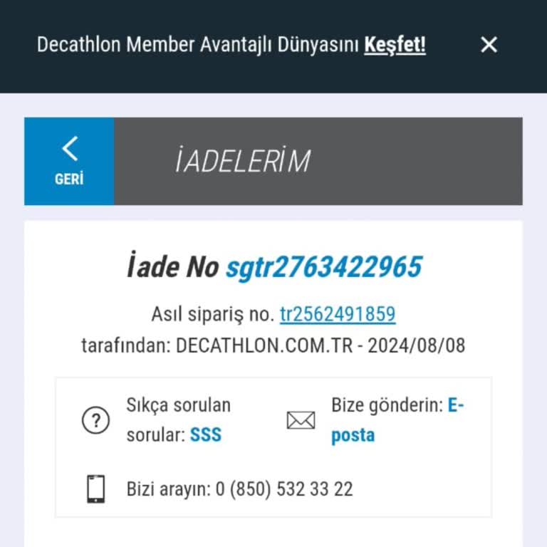 Decathlon Kamp Sandalyesi Garanti Sorunu