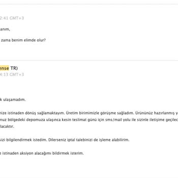 Vivense Ürün Teslimat Süreci