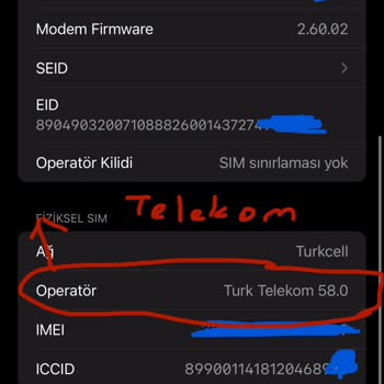 Turkcell'e Geçişte Operatör Güncelleme Sorunu