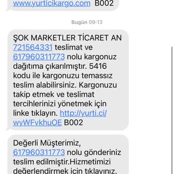 Yurtiçi Kargo Teslim Edildi Görünmesine Rağmen Kargoyu Teslim Almadım
