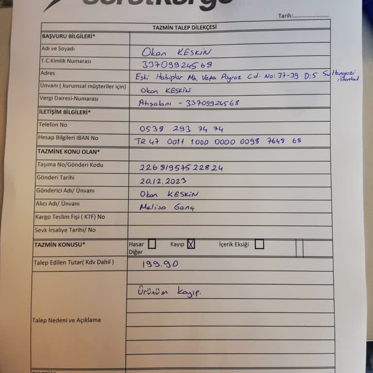 Sürat Kargo 8 Aydır Tazmin İçin Bekletiyor