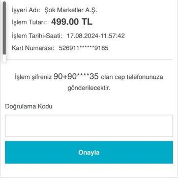 Enpara.com 3D Güvenli Ödeme Tutar Hatası